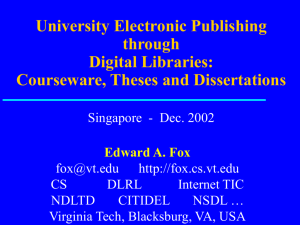 2002ICADLprojects - Edward A. Fox