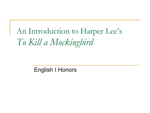 To Kill a Mockingbird