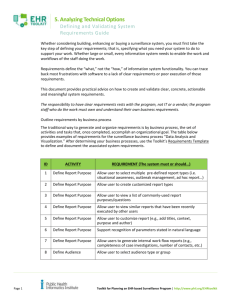 Basic principles for defining requirements