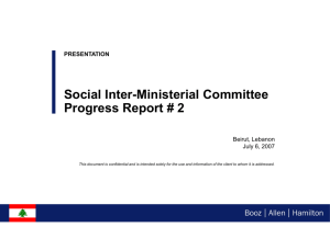 Social Inter-Ministerial Committee Progress
