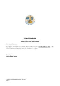 Council Minutes May 2012