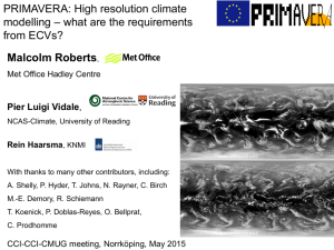 PRIMAVERA: High resolution climate modelling - Ensembles