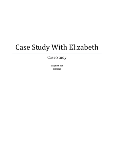 Case Study With Elizabeth - Marybeth Kish's Professional Portfolio