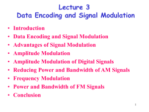 Part 6 Data Encoding and Signal Modulation