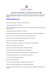 QMS sample self-assessment questions