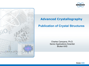 Advanced crystallography