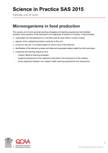 Microorganisms in food production