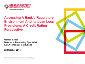 Assessing A Bank's Regulatory Environment And Its