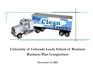 Big Clean Trucks - Leeds - University of Colorado Boulder