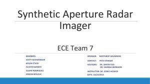 Synthetic Aperture Radar Imager ECE Team 7