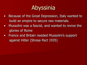 Abyssinia PPT - John D Clare
