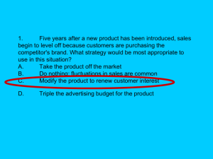 1. Five years after a new product has been