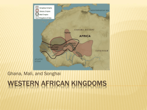 Western African Kingdoms - North Plainfield School District