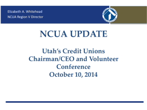 2014 Exam priorities - Utah's Credit Unions