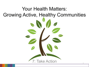 7-Take Action - University of Texas School of Public Health