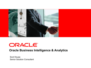 Siebel Business Analytics Business Intelligence Suite & Analytics
