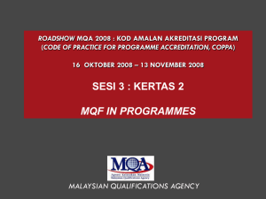 Malaysian Qualifications Framework