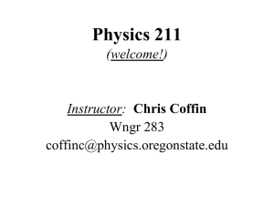 Class - Department of Physics | Oregon State University