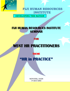 Imo Sagoa - Fiji Human Resources Institute