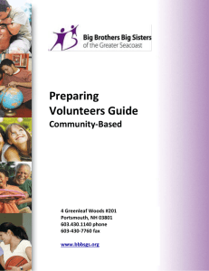 Volunteer Guidelines - Big Brothers Big Sisters