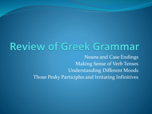 Review of Greek Gram..