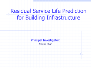 Service Life Prediction, BUILDINGS
