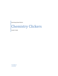 Chemistry Clickers Leader's Guide Units 1