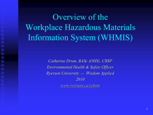 WHMIS Training Session