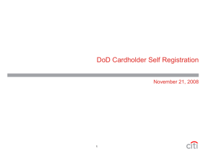 Citi DoD CH Self Registration 20081121 v.2
