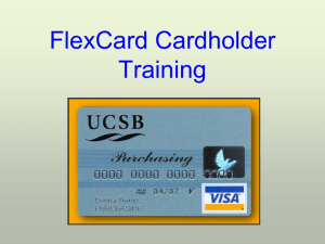 Current PowerPoint Cardholder Training Presentation