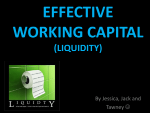 effective working capital (liquidity)