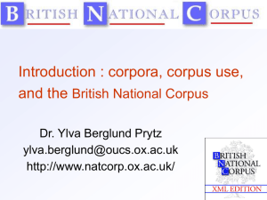 intro - British National Corpus