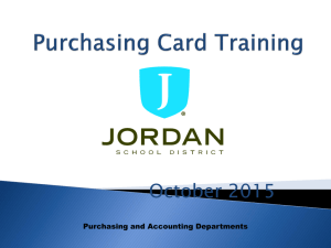 P-Card - Purchasing | Jordan School District