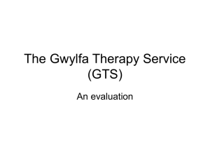 The Gwylfa Therapy Service - Scottish Personality Disorder Network