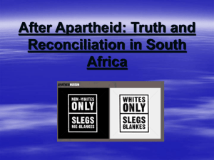 After Apartheid: Truth and Reconciliation in South Africa