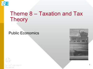 Taxation and Tax Theory