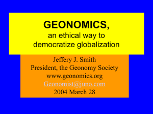 GEONOMICS - Earth Rights Institute