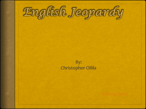 American Literature 200 - Portfolio of Christopher Ollila