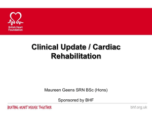 Why Cardiac Rehabilitation - South West Occupational Health
