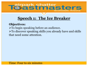Speech Objective Summaries