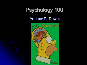 Psychology 100 - University of Hawaii