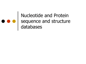 12. Bioinformatics Databases