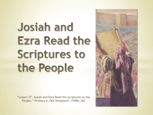Josiah and Ezra Read the Scriptures to the People