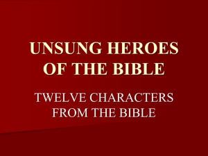 unsung heroes of the bible