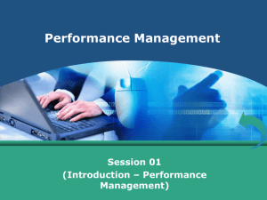 Performance Management - MM-UST