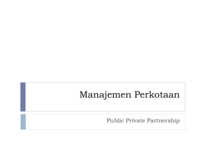 PPP - Manajemen Perkotaan