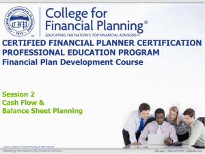 certified financial planner™ certification professional education