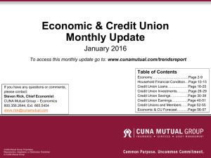Economic & Credit Union Monthly Update