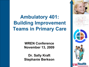 Ambulatory 401 - UW Family Medicine & Community Health