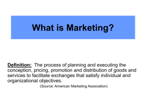 What is Marketing? - Oakland University
